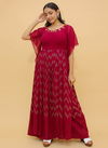 Red ARYA 20 Latest Designer Party Wear Fancy Heavy Georgette Salwar Suits Collection 9219